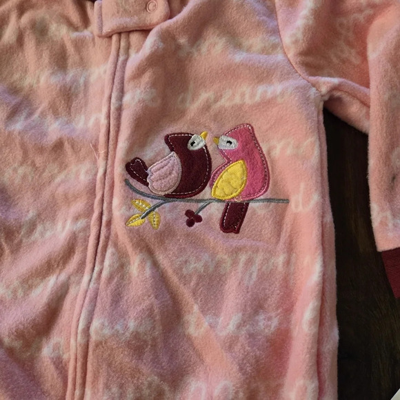 NWT KOALA KKIDS Pink Footy Pajamas Zipper Closure Size 18months - Picture 3 of 7
